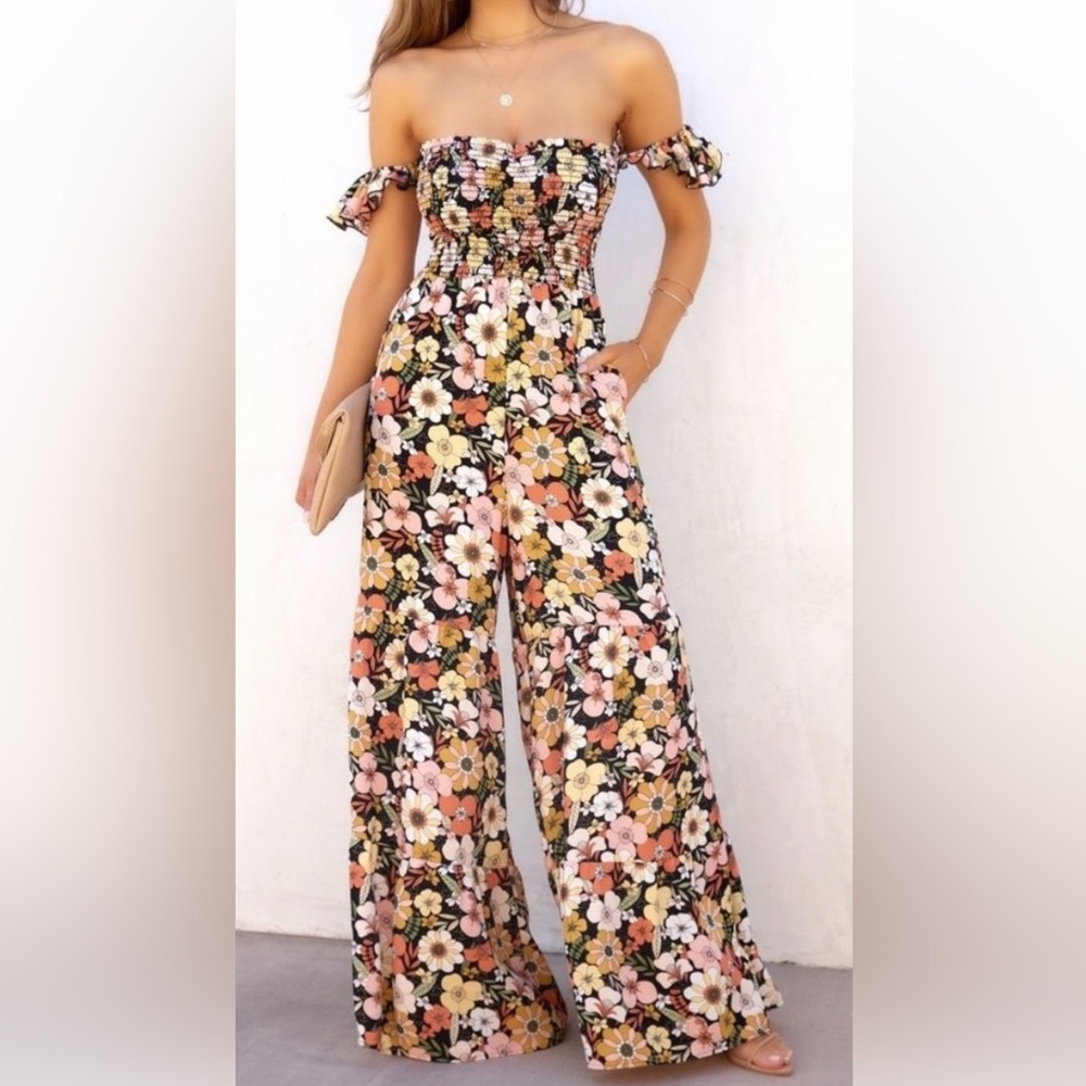 Vici Floral Jumpsuit - image 1